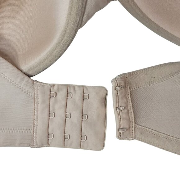 Vanity Fair Body Caress Bra Tan 38DD Full Coverage Lightly Lined Underwire 75335 - Picture 8 of 9